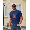 image:imageCOOFANDY Mens T Shirt Short Sleeve Cotton Blend TShirts Crew Neck Casual Summer Basic Tee ShirtsSunset Palms