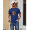 image:imageCOOFANDY Mens T Shirt Short Sleeve Cotton Blend TShirts Crew Neck Casual Summer Basic Tee ShirtsSunset Palms