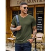 image:imageCOOFANDY Mens T Shirts Short Sleeve V Neck TShirt Casual Plain Basic TeeArmy Green