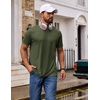 image:imageCOOFANDY Mens T Shirts Short Sleeve V Neck TShirt Casual Plain Basic TeeArmy Green