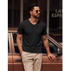 image:imageCOOFANDY Mens T Shirts Short Sleeve V Neck TShirt Casual Plain Basic TeeBlack 3pack