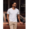 image:imageCOOFANDY Mens T Shirts Short Sleeve V Neck TShirt Casual Plain Basic TeeWhite 3pack