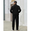 image:imageCOOFANDY Mens Tracksuit 2 Piece Set Full Zip Jogging Sweatsuits OutfitsBlack
