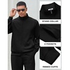 image:imageCOOFANDY Mens Tracksuit 2 Piece Set Full Zip Jogging Sweatsuits OutfitsBlack