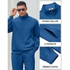image:imageCOOFANDY Mens Tracksuit 2 Piece Set Full Zip Jogging Sweatsuits OutfitsGrayblue