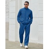 image:imageCOOFANDY Mens Tracksuit 2 Piece Set Full Zip Jogging Sweatsuits OutfitsGrayblue