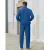 image:imageCOOFANDY Mens Tracksuit 2 Piece Set Full Zip Jogging Sweatsuits OutfitsGrayblue