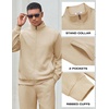 image:imageCOOFANDY Mens Tracksuit 2 Piece Set Full Zip Jogging Sweatsuits OutfitsKhaki