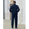 image:imageCOOFANDY Mens Tracksuit 2 Piece Set Full Zip Jogging Sweatsuits OutfitsNavy Blue
