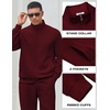 image:imageCOOFANDY Mens Tracksuit 2 Piece Set Full Zip Jogging Sweatsuits OutfitsRed
