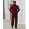 image:imageCOOFANDY Mens Tracksuit 2 Piece Set Full Zip Jogging Sweatsuits OutfitsRed