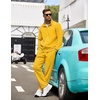 image:imageCOOFANDY Mens Tracksuit Casual Sweatsuit 2 Piece Full Zip Jogging Suit SetYellow