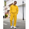 image:imageCOOFANDY Mens Tracksuit Casual Sweatsuit 2 Piece Full Zip Jogging Suit SetYellow