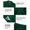 image:imageCOOFANDY Mens Velour Tracksuit 2 Piece Set Sweatsuits Velvet Jogging SuitsLake Green