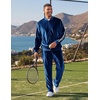 image:imageCOOFANDY Mens Velour Tracksuit 2 Piece Set Sweatsuits Velvet Jogging SuitsNavy Blue