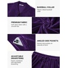 image:imageCOOFANDY Mens Velour Tracksuit 2 Piece Set Sweatsuits Velvet Jogging SuitsPurple