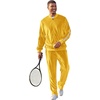 image:imageCOOFANDY Mens Velour Tracksuit 2 Piece Set Sweatsuits Velvet Jogging SuitsYellow