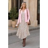 image:imageCOOFANDY Womens Lightweight Cardigans Ribbed Long Sleeve Button Up SweaterPink