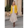image:imageCOOFANDY Womens Lightweight Cardigans Ribbed Long Sleeve Button Up SweaterYellow
