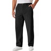 image:imageCOOFANDY Mens Corduroy Pant Straight Fit Flat Front Casual Dress SlacksBlack