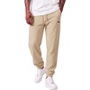 image:imageCOOFANDY Mens FleeceLined Sweatpants Loose Fit Joggers with PocketsBeige