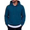 image:imageCOOFANDY Mens Hoodie Pullover Hooded Sweatshirt Casual Fashion Solid FallDark Blue
