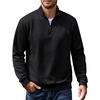 image:imageCOOFANDY Mens Quarter Zip Pullover 2026 Fashion Texture 14 Zip SweatshirtBlack