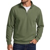 image:imageCOOFANDY Mens Quarter Zip Pullover Sweatshirt Fleece Mock Neck with PocketArmy Green