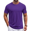 image:imageCOOFANDY Mens T Shirt Short Sleeve Casual TShirts Crew Neck Basic Tee ShirtsPurple