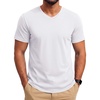 image:imageCOOFANDY Mens T Shirts Short Sleeve V Neck TShirt Casual Plain Basic TeeWhite