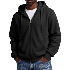 image:imageCOOFANDY Men Full Zip Hoodie Fleece Zipper Sweatshirt Casual Hooded JacketBlack