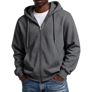 image:imageCOOFANDY Men Full Zip Hoodie Fleece Zipper Sweatshirt Casual Hooded JacketDark Grey