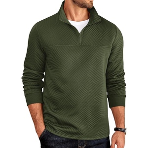 image:imageCOOFANDY Mens 14 Zip Pullover Sweatshirt Mock Neck Business Casual PolosArmy Green