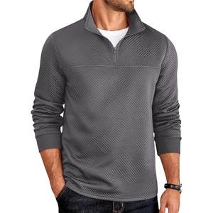 image:imageCOOFANDY Mens 14 Zip Pullover Sweatshirt Mock Neck Business Casual PolosDark Grey