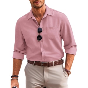 image:imageCOOFANDY Mens Casual Button Down Shirts Long Sleeve Untucked Regular Fit Denim Dress ShirtPurple Red