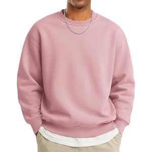 image:imageCOOFANDY Mens Crewneck Sweatshirts Fleece Pullover Thermal Casual ShirtPink