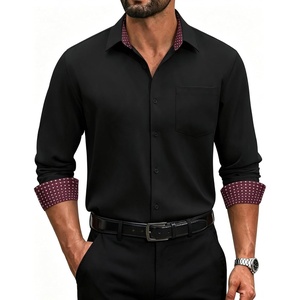 image:imageCOOFANDY Mens Dress Shirts Stretch Long Sleeve Casual Button Down ShirtsBlack