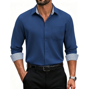 image:imageCOOFANDY Mens Dress Shirts Stretch Long Sleeve Casual Button Down ShirtsBlue
