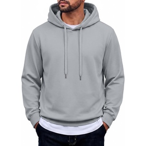 image:imageCOOFANDY Mens Hoodie Pullover Hooded Sweatshirt Casual Fashion Solid FallLight Gray