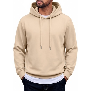 image:imageCOOFANDY Mens Hoodie Pullover Hooded Sweatshirt Casual Fashion Solid FallLight Khaki