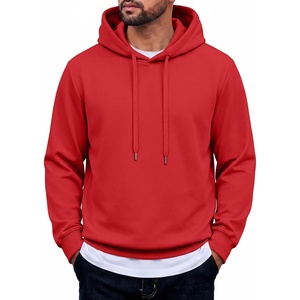 image:imageCOOFANDY Mens Hoodie Pullover Hooded Sweatshirt Casual Fashion Solid FallTrue Red