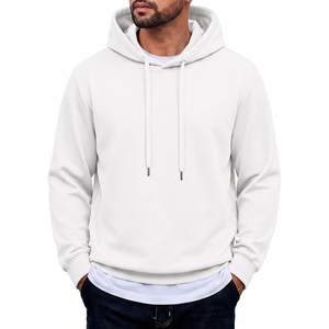 image:imageCOOFANDY Mens Hoodie Pullover Hooded Sweatshirt Casual Fashion Solid FallWhite