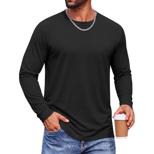 image:imageCOOFANDY Mens Long Sleeve TShirts Crew Neck RegularFit Tee Shirts Casual Basic TshirtsBlack
