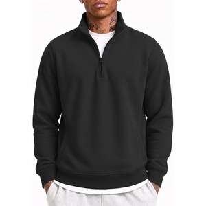 image:imageCOOFANDY Mens Quarter Zip Pullover Casual Cotton FleeceLined SweatshirtAblack