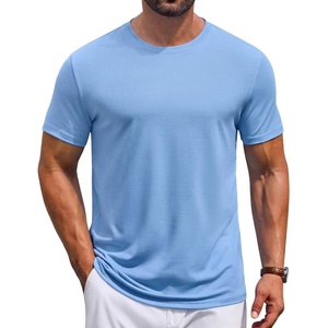 image:imageCOOFANDY Mens T Shirt Short Sleeve Casual TShirts Crew Neck Basic Tee ShirtsLight Blue