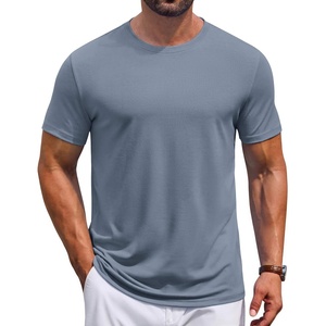 image:imageCOOFANDY Mens T Shirt Short Sleeve Casual TShirts Crew Neck Basic Tee ShirtsMisty Blue