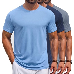 image:imageCOOFANDY Mens T Shirt Short Sleeve Casual TShirts Crew Neck Basic Tee ShirtsOcean Blues 3 Pack