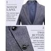 image:imageCOOFANDY Mens Blazer Casual Sport Coats Regular Fit Lightweight Suit JacketBlue