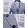 image:imageCOOFANDY Mens Blazer Casual Sport Coats Regular Fit Lightweight Suit JacketCheckered Blazer  Blue