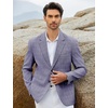 image:imageCOOFANDY Mens Blazer Casual Sport Coats Regular Fit Lightweight Suit JacketCheckered Blazer  Blue